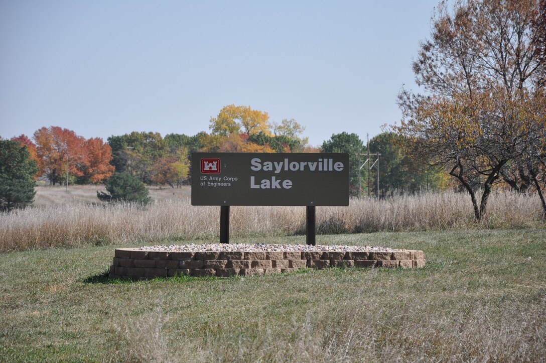 Saylorville Lake Sign at NW 78th Ave