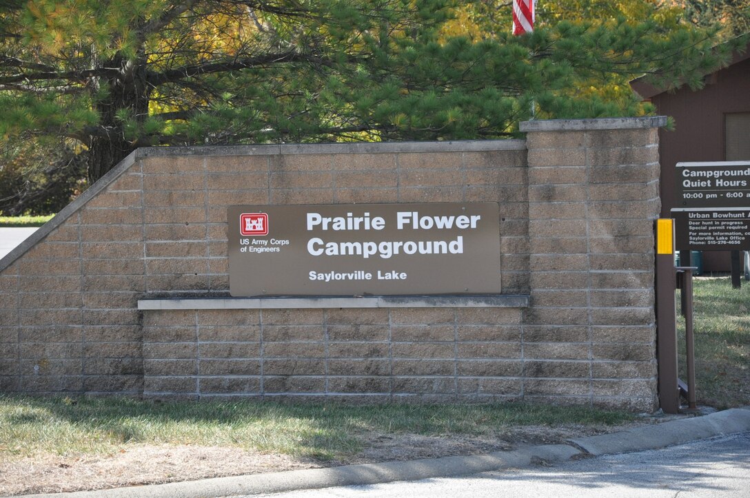 Prairie Flower Campground Sign