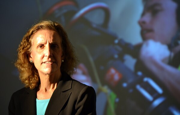 Dr. Janis Hulla, senior toxicologist with the U.S. Army Corps of Engineers Sacramento District, is part of team developing a small device to protect war-fighting fuel handlers from overexposure to a dangerous petroleum vapor. 