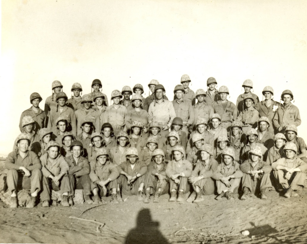 "J. Dockery, Our Section taken on Iwo."