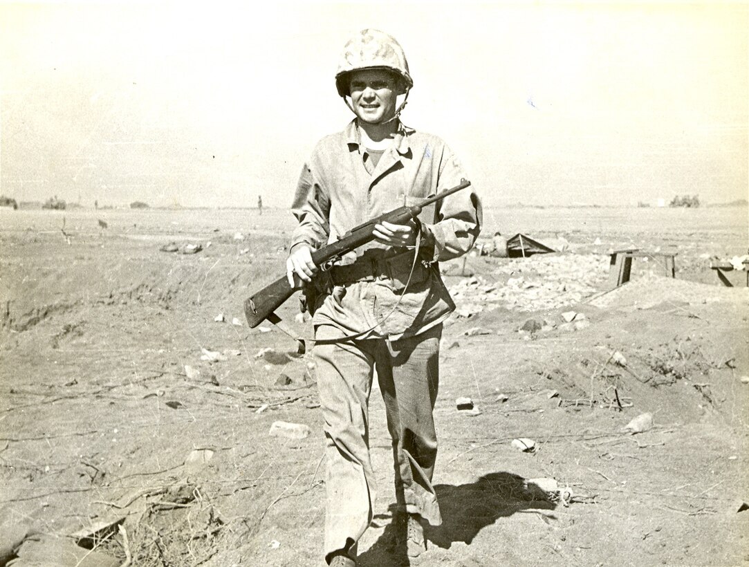 Lt. Dockery on Iwo Jima