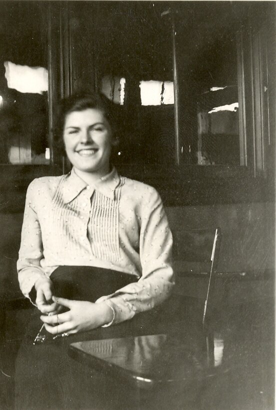 A picture of Barbra Martin Dockery, Lt. Dockery carried this photograph of his wife throughout his World War II experiences. 