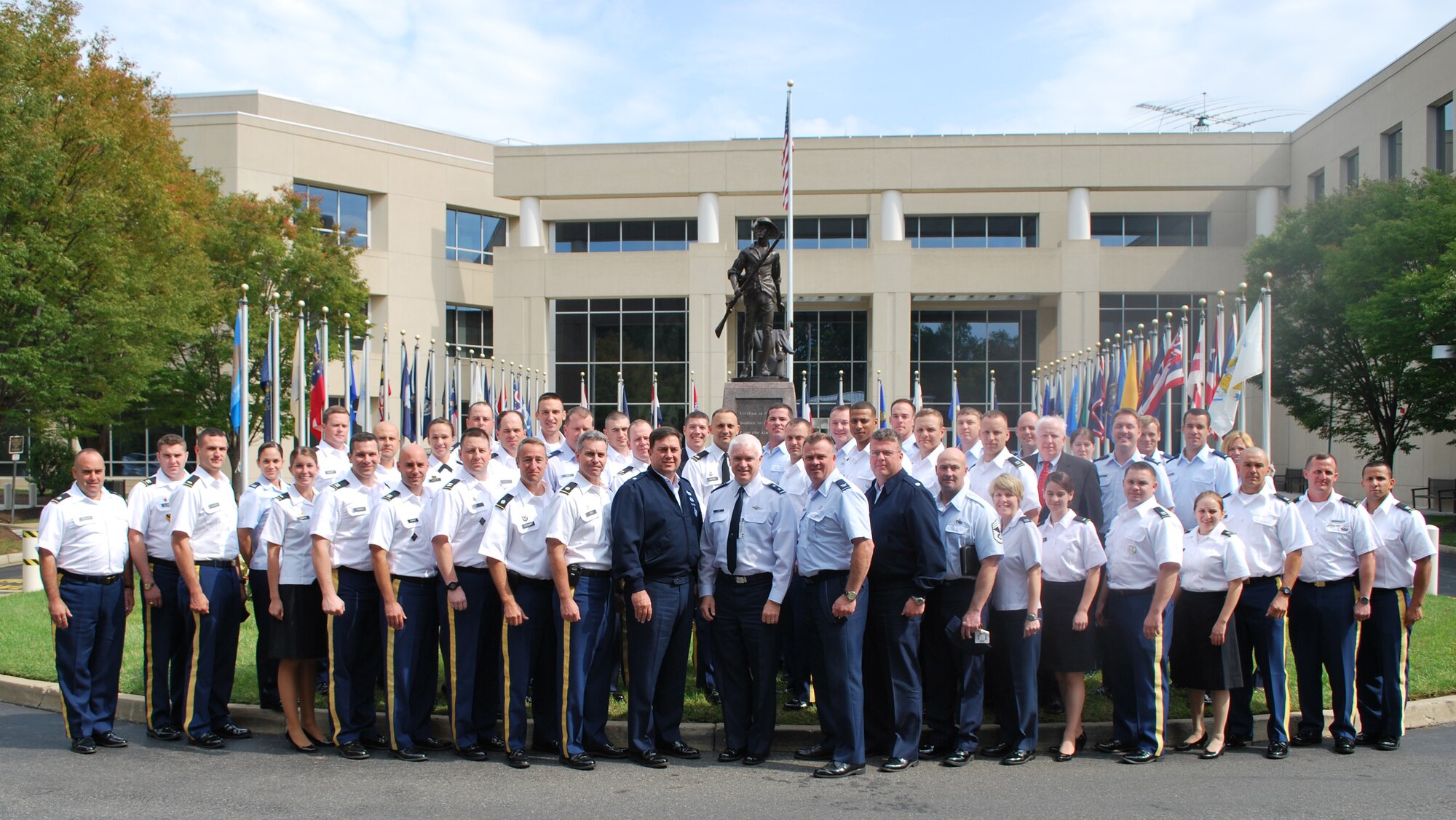 Thirty-six junior officers from the Massachusetts National Guard participated in the state’s second annual Officer Professional Development Staff Ride to D.C., Sept. 24-27. (Courtesy Photo)