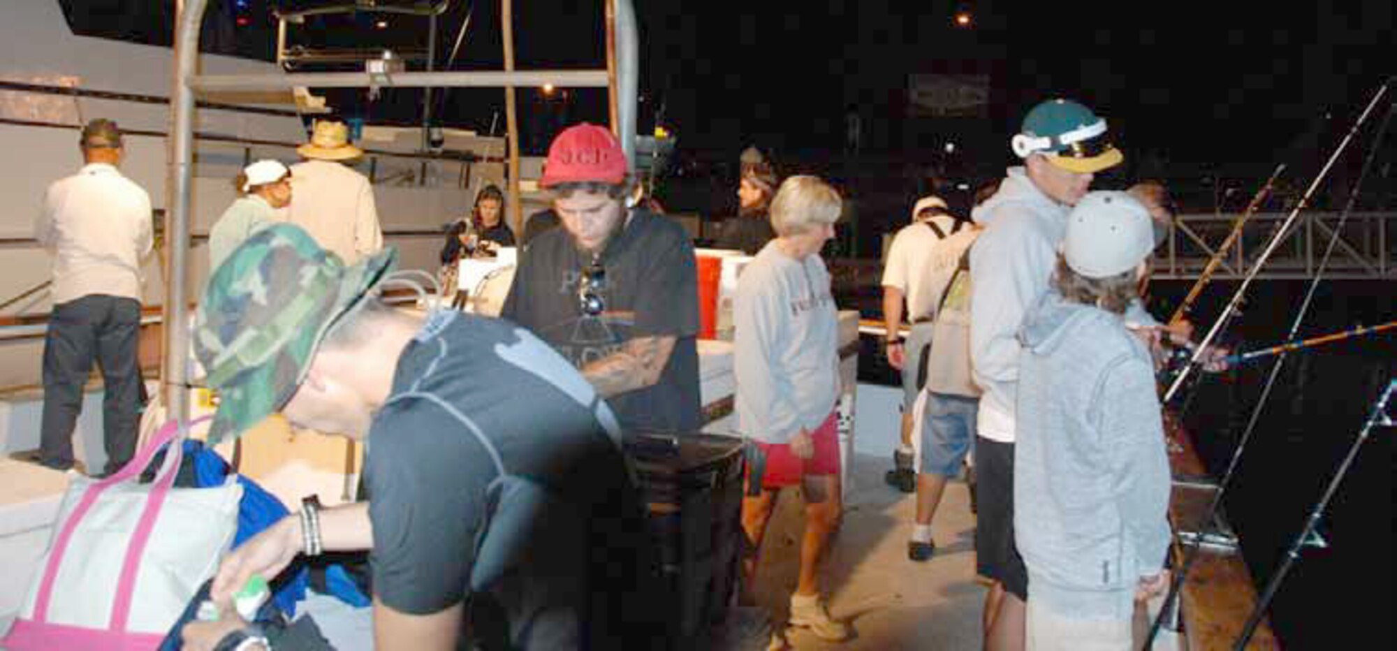 The Single Airman’s Program sponsored a complimentary deep-sea fishing trip for
March Field members, Sept. 22. A total of 24 participants met at 4 a.m. for the day’s
journey with Helgren’s Sportfishing Tours and sailed just off the coast of San Diego,
Calif., for some of the best mackerel and bass fishing in the region. The Single Airman’s Program is an initiative that provides Airmen with resources to foster a strong
culture, mission and sense of community. Part of the program here at March Field
provides Airmen with first-rate entertainment for free or at a very low cost. (U.S. Air Force photo by Henry Frye)