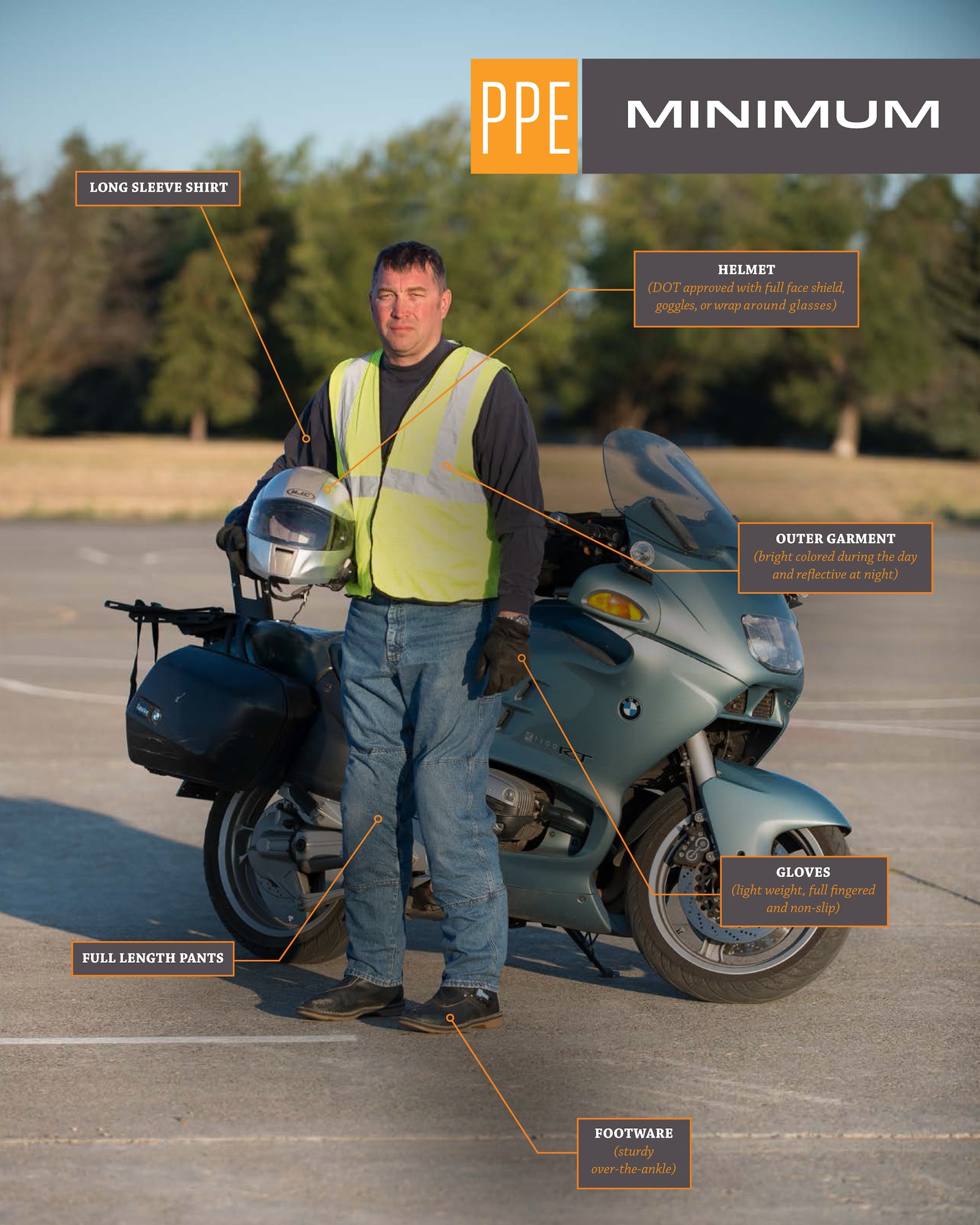 Motorcycle crashes are not usually caused by one single mistake or decision; rather they are caused by an interaction of events, many of which can be minimized by a competent, motivated and properly trained motorcyclist. (U.S. Air Force graphic by Master Sgt. Michael Stewart)