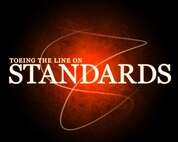 Toeing the line on standards graphic