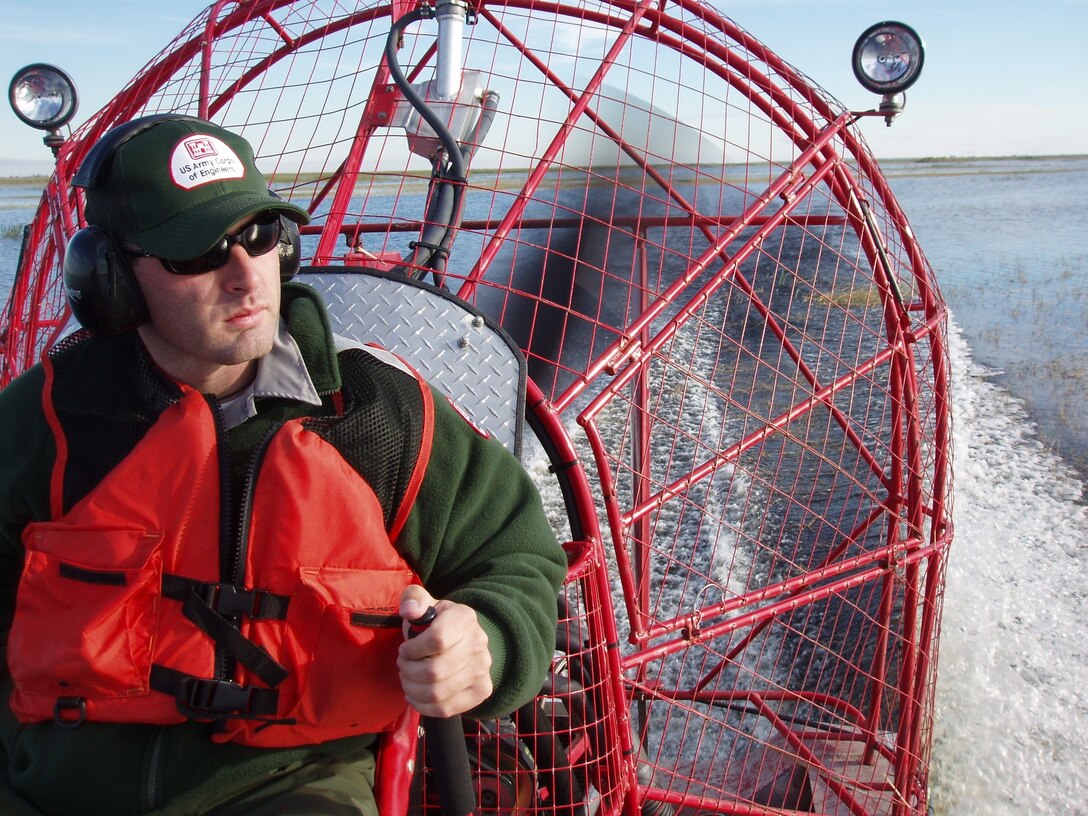 Invasive species survey via airboat