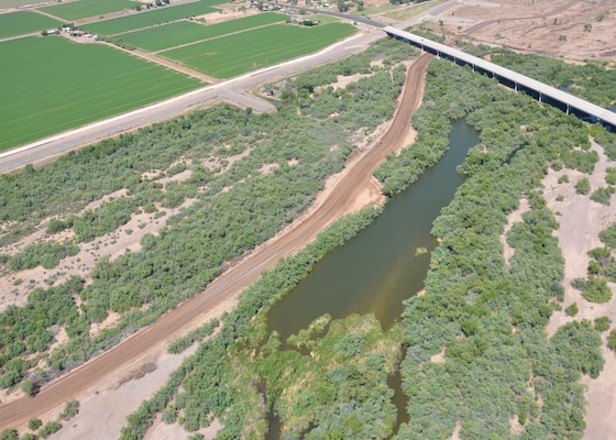 PHOENIX - The Tres Rios Phase III Flow Regulating Wetlands, built by the U.S. Army Corps of Engineers Los Angeles District, received the 2012 Crescordia award from the Valley Forward Association in the Site Development and Landscape: Public Sector category. As part of Phase III, the District removed invasive plants along the river in order to help bring back a riparian corridor populated by more native vegetation. 