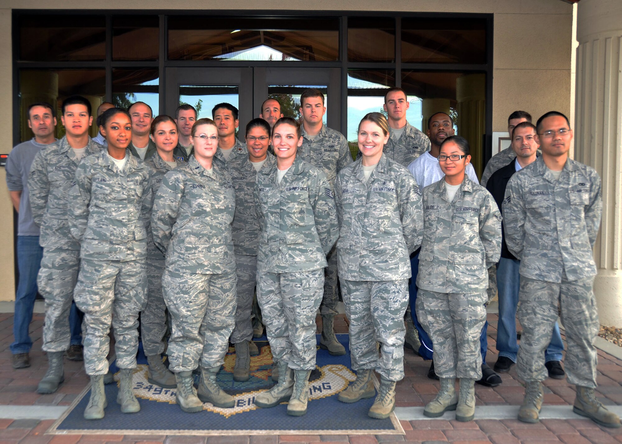 TRAVIS AIR FORCE BASE, Calif. -- B-Flight September 2012 Newcomers. (U.S. Air Force photo / Master Sgt. Robert Wade)