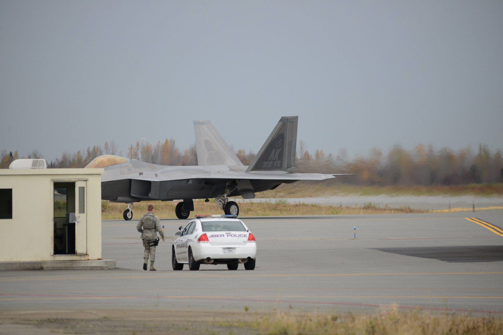 The 302nd Fighter Squadron flagship F-22, Aircraft 05-4102, is now back in Alaska after getting a tune up at the depot facilities at Hill Air Force Base, Utah (U.S. Air Force Reserve Photo/Tech. Sgt. Dana Rosso)