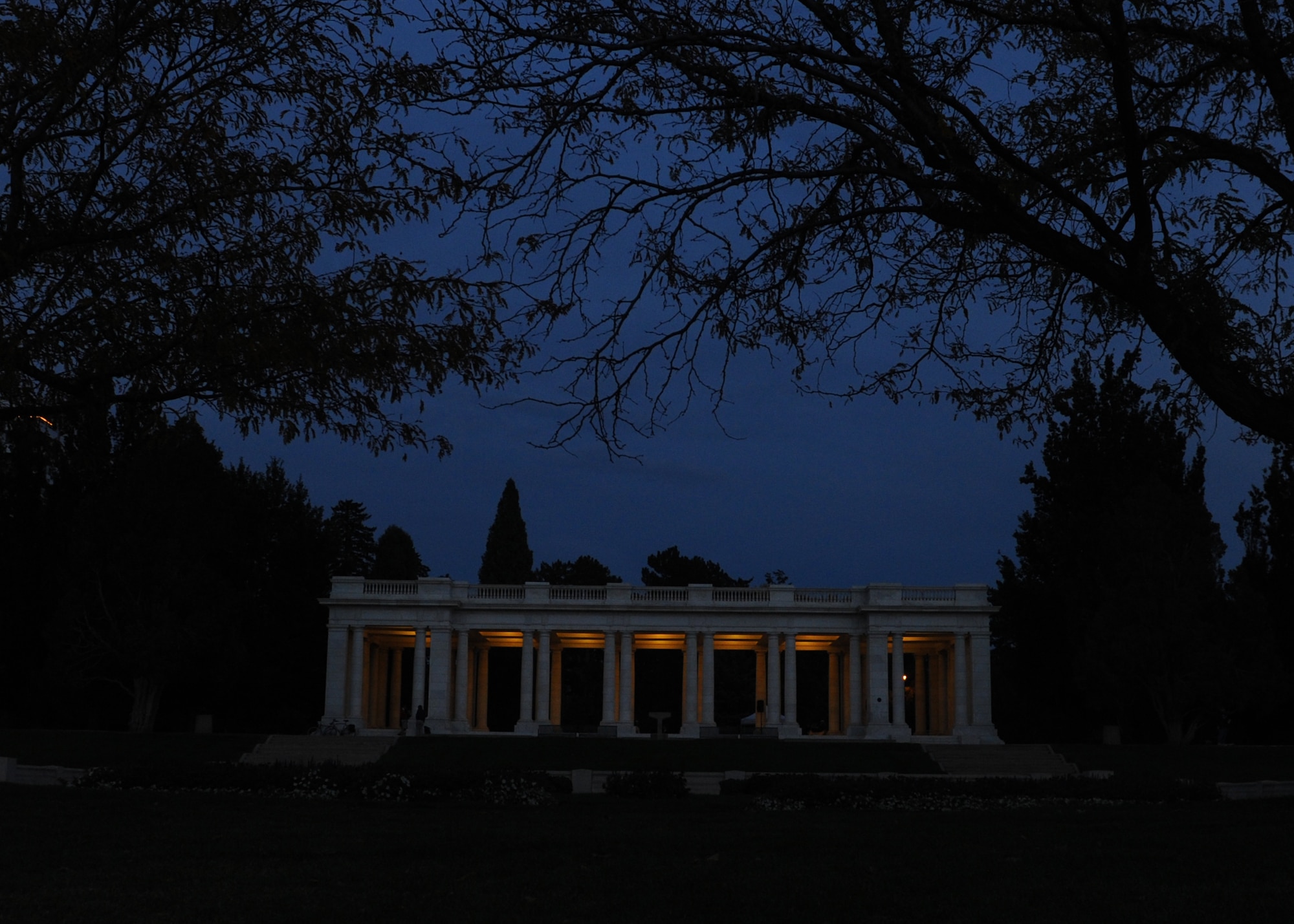 DENVER, Colo.  –The light leaves Cheesman Park Oct. 11, 2012. The haunted history of this park makes for an interesting trip, night or day. (U.S. Air Force photo by Senior Airman Marcy Glass)
