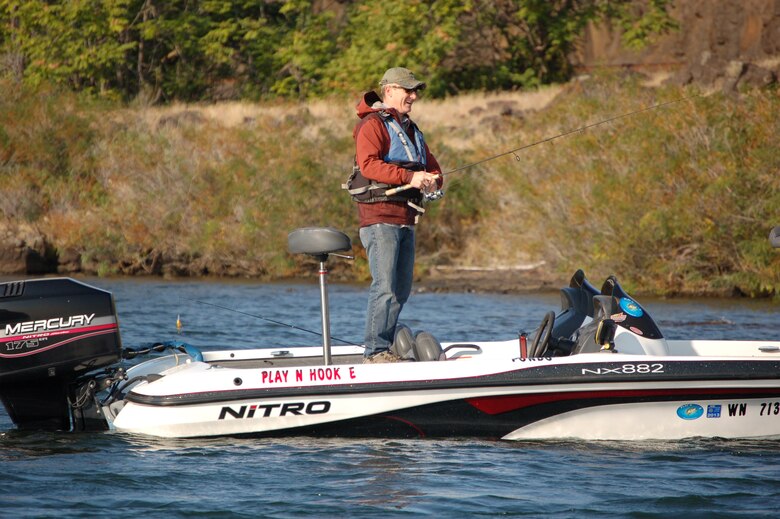 The U.S. Army Corps of Engineers and Catch a Special Thrill foundation hosted a "Take a Warrior Fishing" day Sept. 22, 2012. Volunteers and veterans enjoyed fishing for sport fish like bass. 