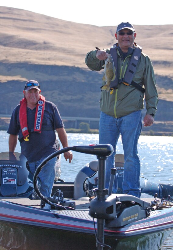 The U.S. Army Corps of Engineers and Catch a Special Thrill foundation hosted a "Take a Warrior Fishing" day Sept. 22, 2012. Volunteers and veterans enjoyed fishing for sport fish like bass. 