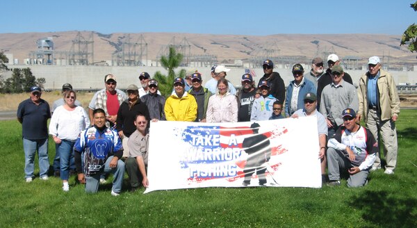 The U.S. Army Corps of Engineers and Catch a Special Thrill foundation hosted a "Take a Warrior Fishing" day Sept. 22, 2012. Volunteers and veterans enjoyed fishing for sport fish like bass. 