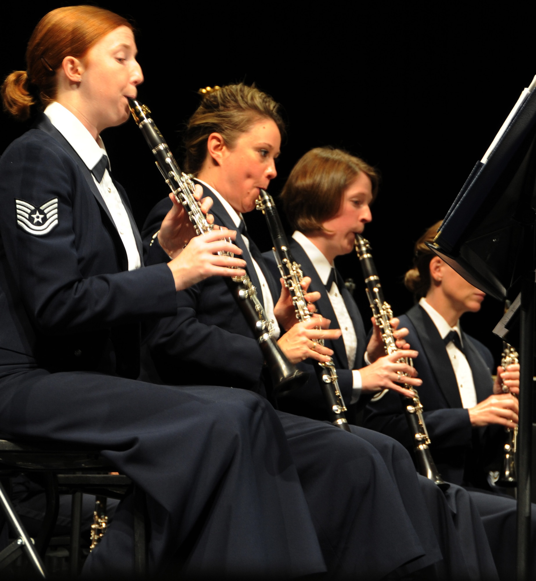 The U.S. Air Force Concert Band performs for more than 1,000 spectators at the Reed L. Buffington Visual & Performing Arts Center in Hayward, Calif., Oct 12 during the 2012 fall tour. (U.S. Air Force photo/ Staff Sgt. Keyonna Fennell)