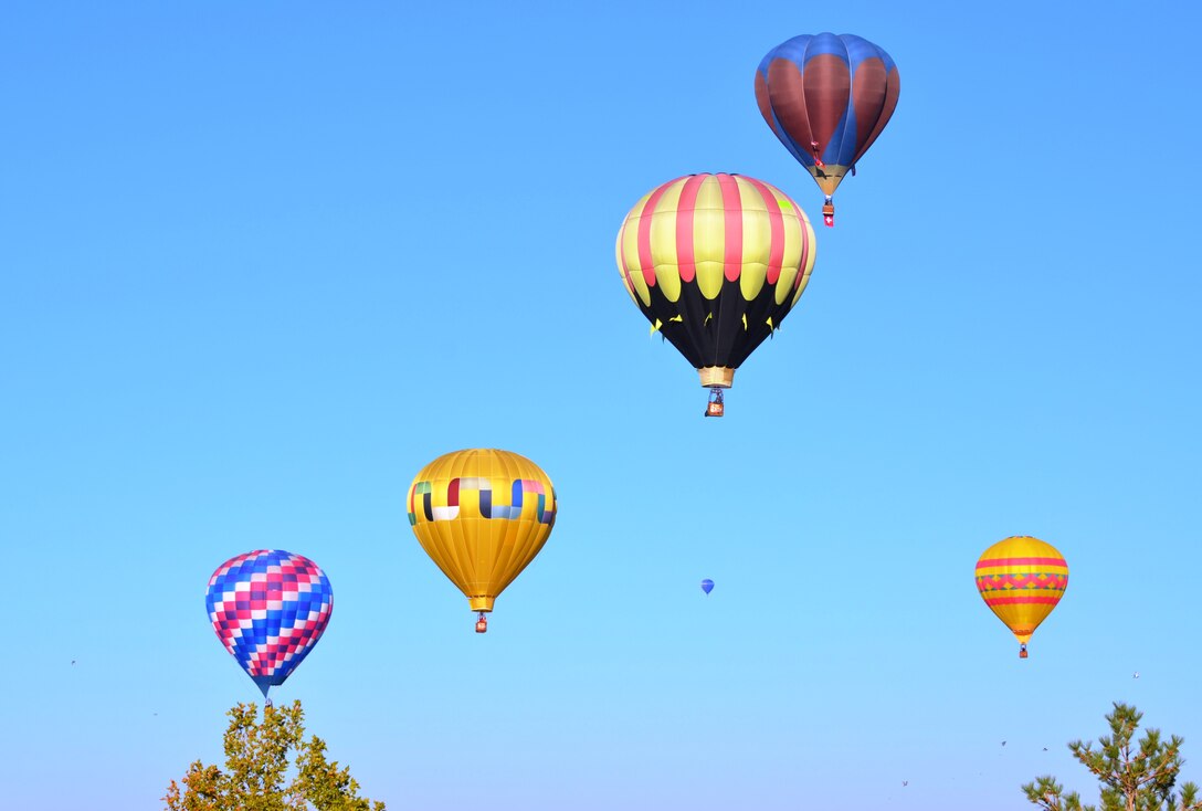 ALBUQUERQUE, N.M., -- Hot air balloons fill the District’s sky every October during the Albuquerque International Balloon Fiesta.
