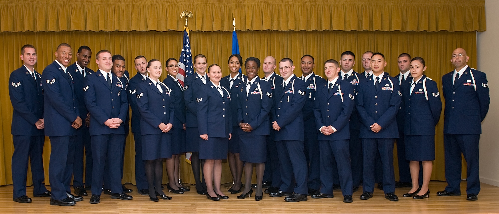 Edwards Airman Leadership School Class 12-G. (U.S. Air Force photo by Edward Cannon)