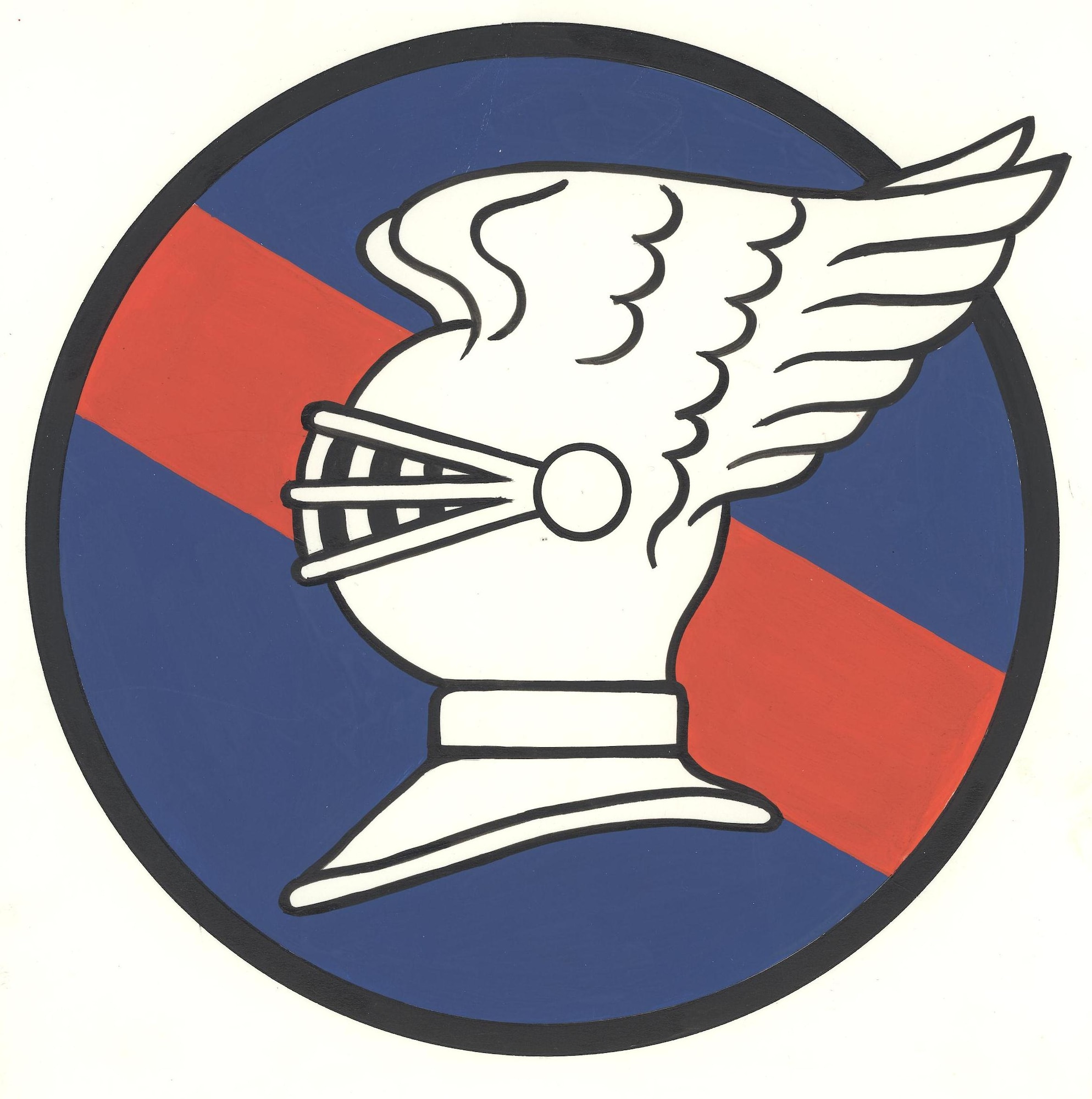 The original 9th Fighter Squadron emblem approved 1946. (Courtesy Graphic)