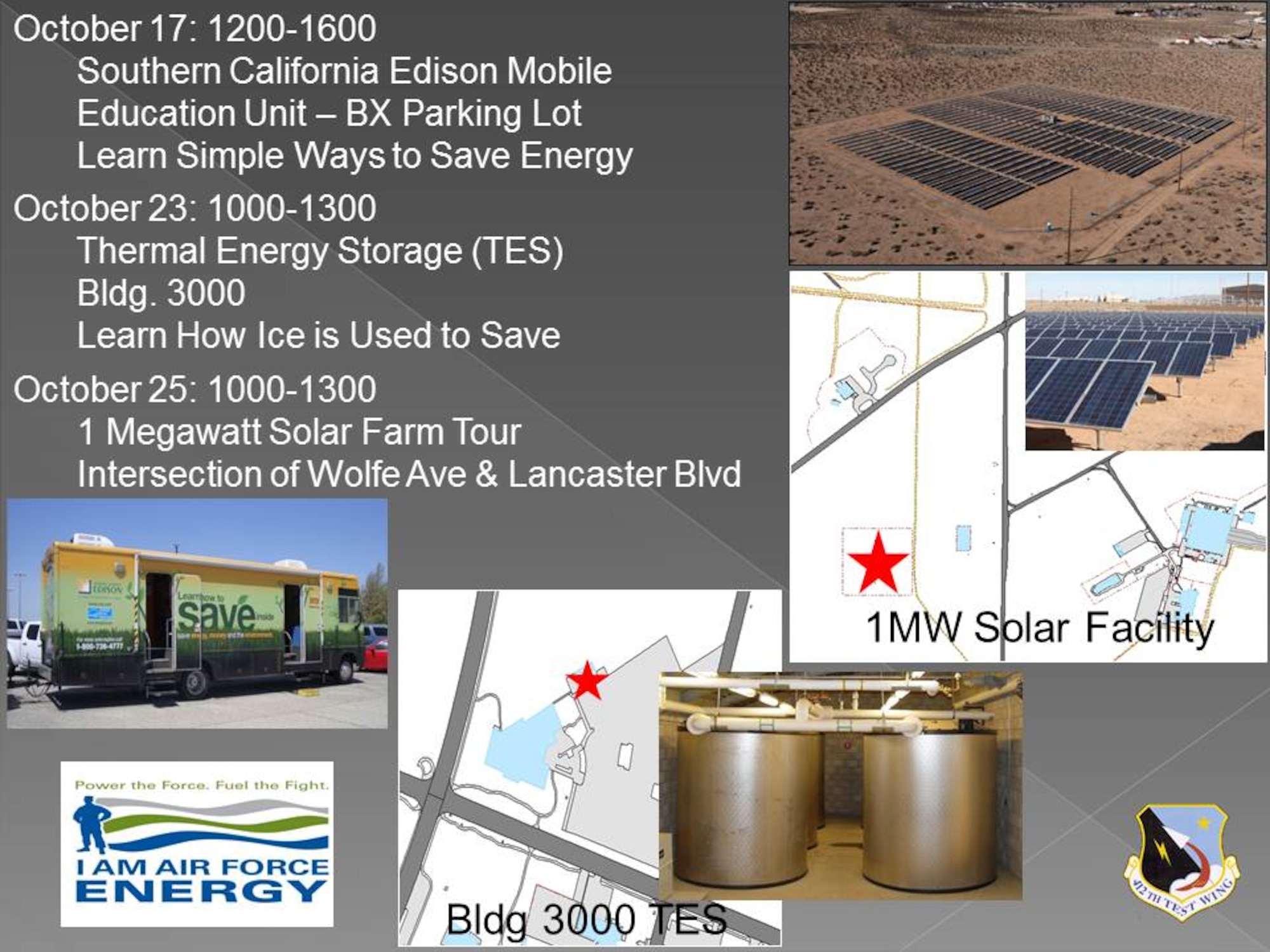 Energy Action Month events. (U.S. Air Force graphic)