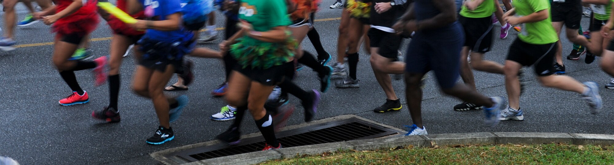 About 300 runners take to the streets during the Combined Federal Campaign Monster Mash Half-Marathon on Kadena Air Base, Japan, Oct. 13, 2012. The event raised $475 toward the 18th Wing's CFC goal of $451,000. The CFC remains open until Nov. 16. (U.S. Air Force photo/Airman 1st Class Justin Veazie)