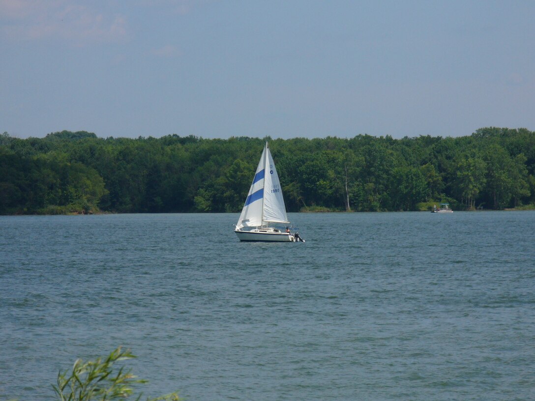 Sail Boat at Alum Creek Lake