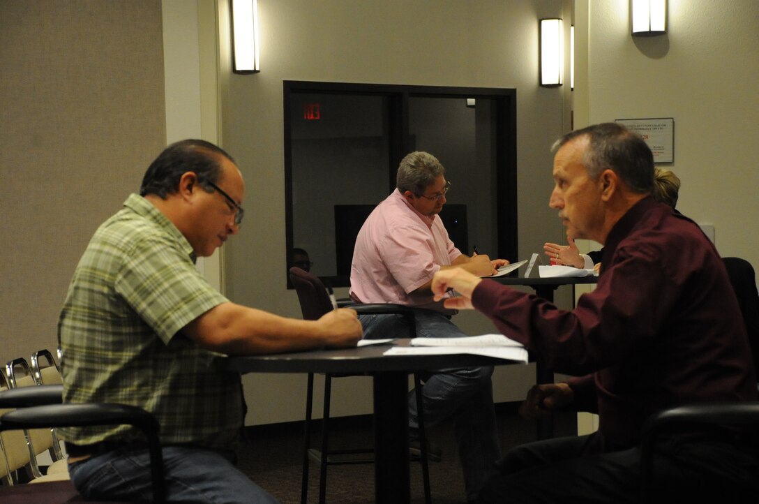 The Civilian Mentoring Program offered civilians the chance to discuss and improve their resumes with one-on-one sessions with senior civilian leaders during "Speed Mentoring" sessions at the Sheppard Air Force Base Solid Rock Cafe on Oct. 16.