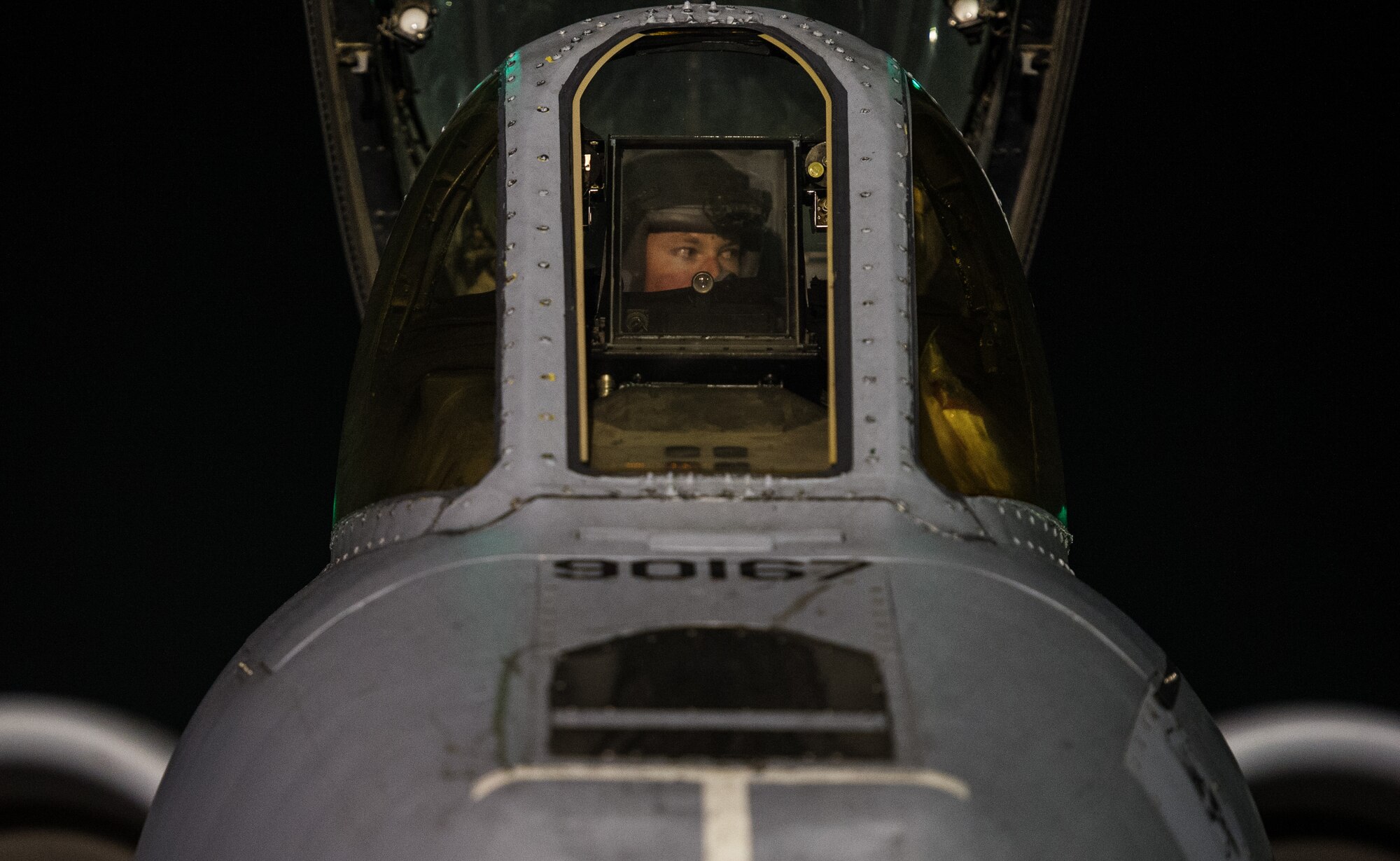 Capt. Kevin Belcher, 354th Expeditionary Fighter Squadron, parks an A-10 Thunderbolt II after completing a combat sortie on Oct. 16, 2012, Bagram Airfield, Afghanistan. Bagram’s A-10s fly daily to provide constant close-air support to NATO and Afghan ground forces operating in Afghanistan. Belcher hometown is Southington, Ky. (U.S. Air Force photo/ Staff Sgt. Jonathan Snyder) 
