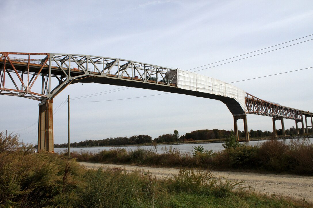 The U.S. Army Corps of Engineers Philadelphia District is working to paint and repair the Reedy Point Bridge along the Chesapeake & Delaware Canal.