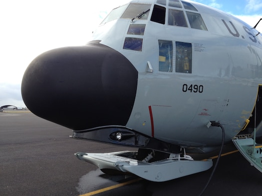 A ski-equipped LC-130 Skibird owned by the 109th Airlift Wing of the New York Air National Guard sits on the flightline Oct. 18 at Joint Base Pearl Harbor-Hickam, Hawaii. The LC-130 is the polar version of the familiar C-130 cargo plane; its ski-equipped landing gear enables operation on snow or ice surfaces throughout Antarctica. The plane also has wheels for landing on prepared hard surfaces. The aircraft is the backbone of U.S. transportation within Antarctica and also provides air service between McMurdo Station, Antarctica and New Zealand. The LC-130 fleet permits Department of Defense support to the National Science Foundation led United States Antarctic Program in a wide
range of scientific research on climate change, global warming, ozone depletion, earth history, astronomy and environmental change. (U.S. Air Force photo by Capt. Ben Sakrisson)