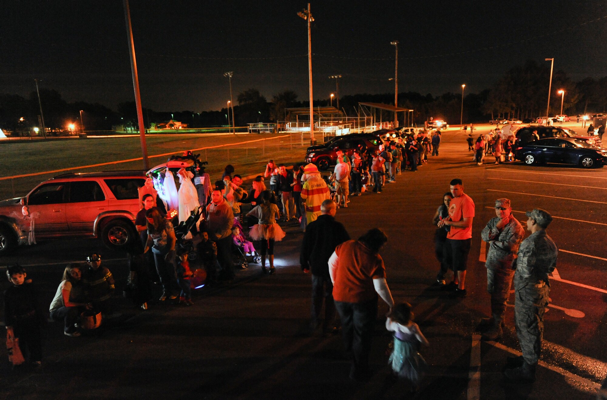 Team Little Rock members attend a trunk or treat event Oct. 20, 2012, at Little Rock Air Force Base, Ark. More than 400 TLR members attended the event. (U.S. Air Force photo by Airman 1st Class Rusty Frank)