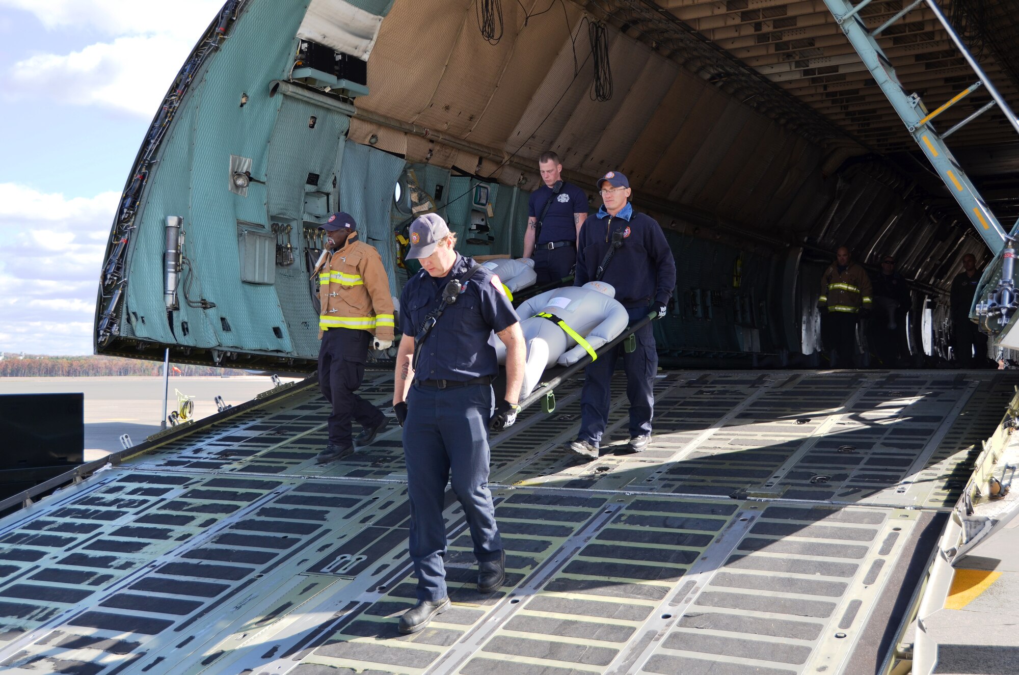 More than 125 representatives of regional hospitals, municipal and emergency workers, as well as Patriot Wing members converged on the base Oct. 21 for a National Disaster Medical System exercise that included Westover Air Reserve Base and the Springfield, Mass. Area.