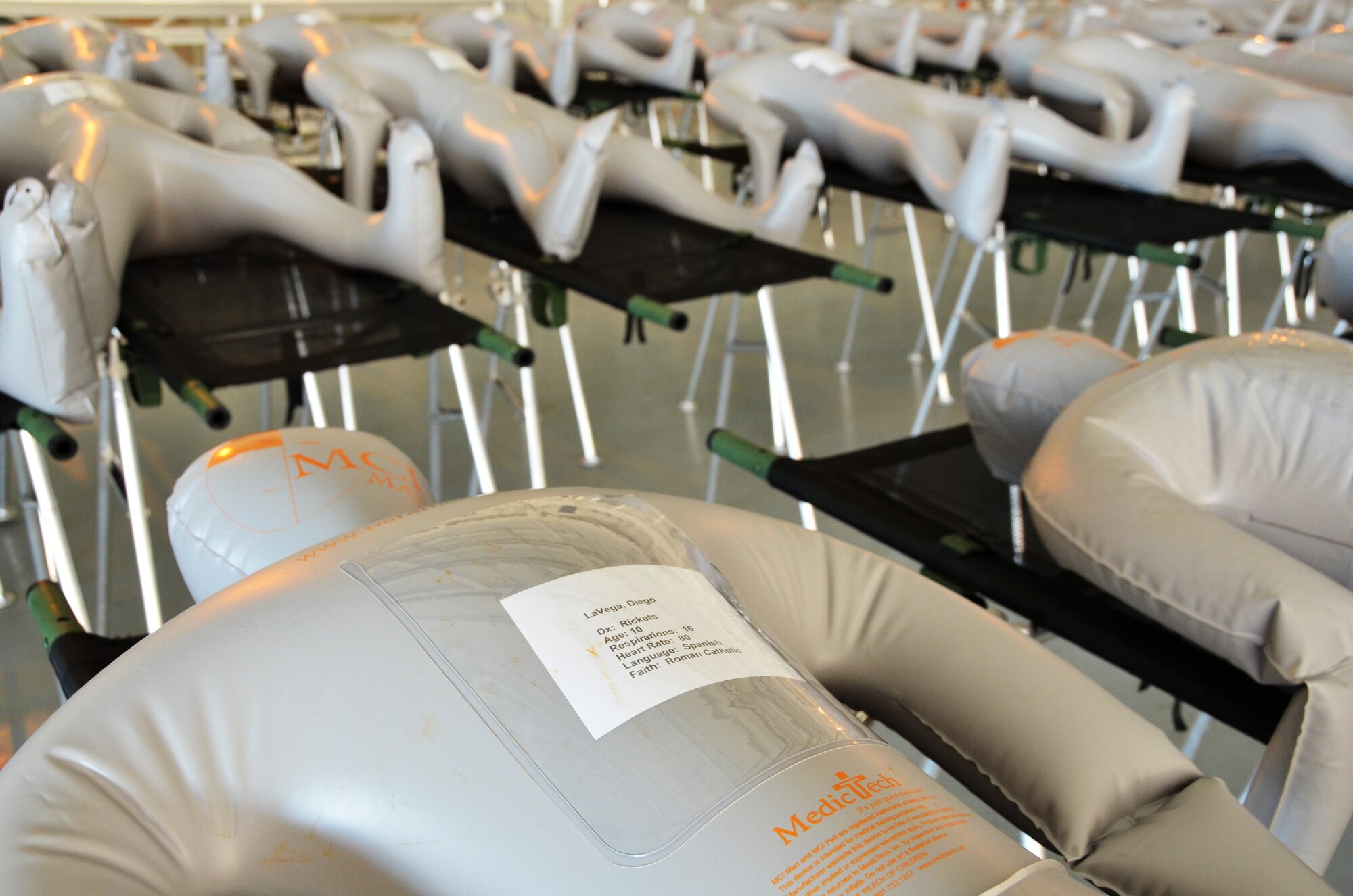 More than 125 representatives of regional hospitals, municipal and emergency workers, as well as Patriot Wing members converged on the base Oct. 21 for a National Disaster Medical System exercise that included Westover Air Reserve Base and the Springfield, Mass. Area.