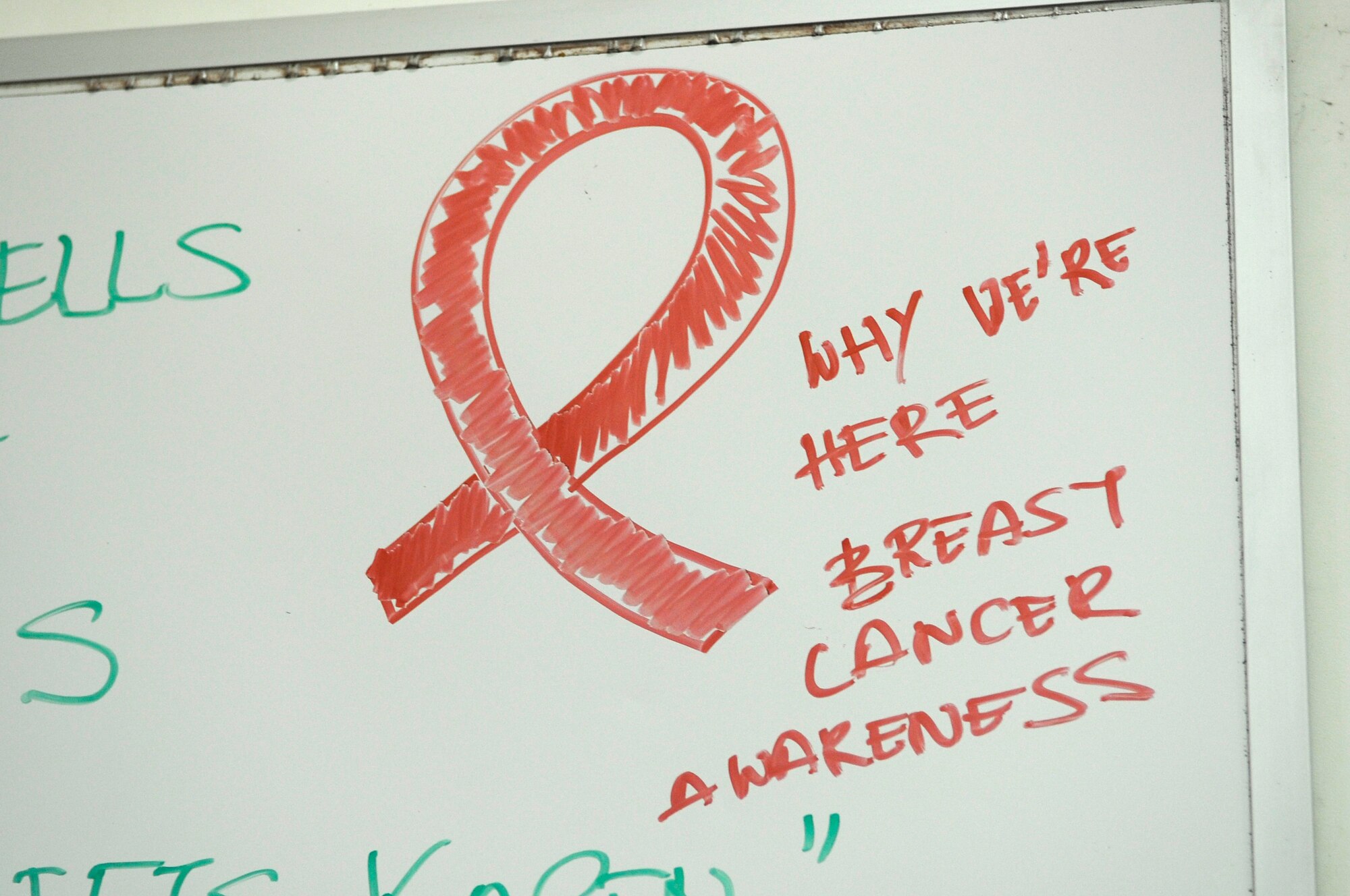 Members of Kunsan CrossFit held a workout Oct. 20. 2012, at Kunsan Air Base, Republic of Korea, in honor of Breast Cancer Awareness Month. Called “Grace meets Kelly,” the workout was 150 wall balls followed by 30 clean and jerks. (U.S. Air Force photo/Senior Airman Brigitte N. Brantley)