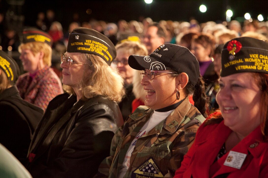 More than 500 service members, veterans and supporters gathered Oct. 20, 2012, for the 15 year commemoration of the Women In Military Service For America Memorial in Arlington National Cemetery for a Service of Remembrance held to honor women who have served in the Armed Forces throughout history.