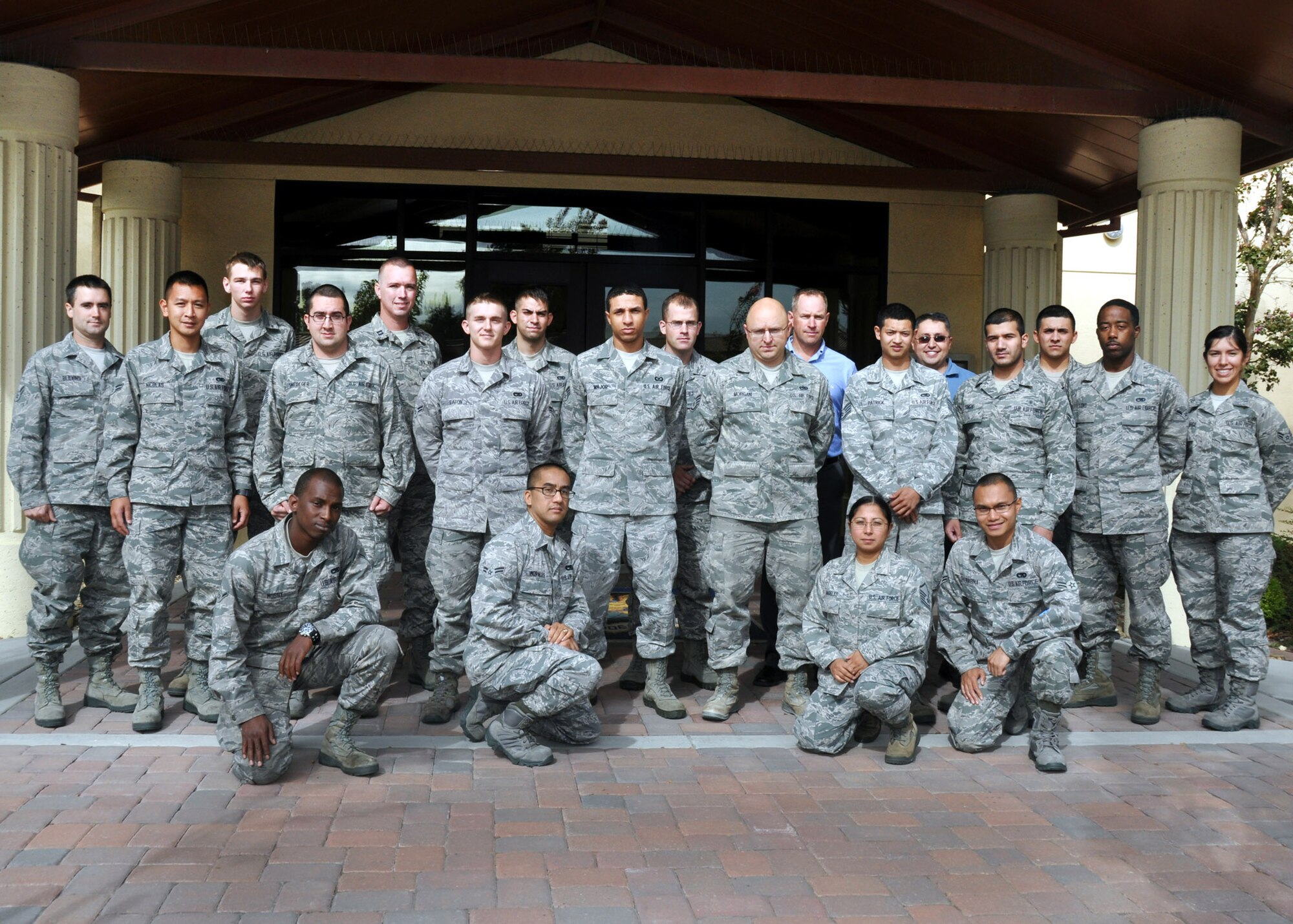 TRAVIS AIR FORCE BASE, Calif. -- 349th Air Mobility Wing welcomes newcomers during Unit Training Assembly, here, Oct. 20, 2012. (U.S. Air Force photo / Tech. Sgt. Rachel Martinez)
