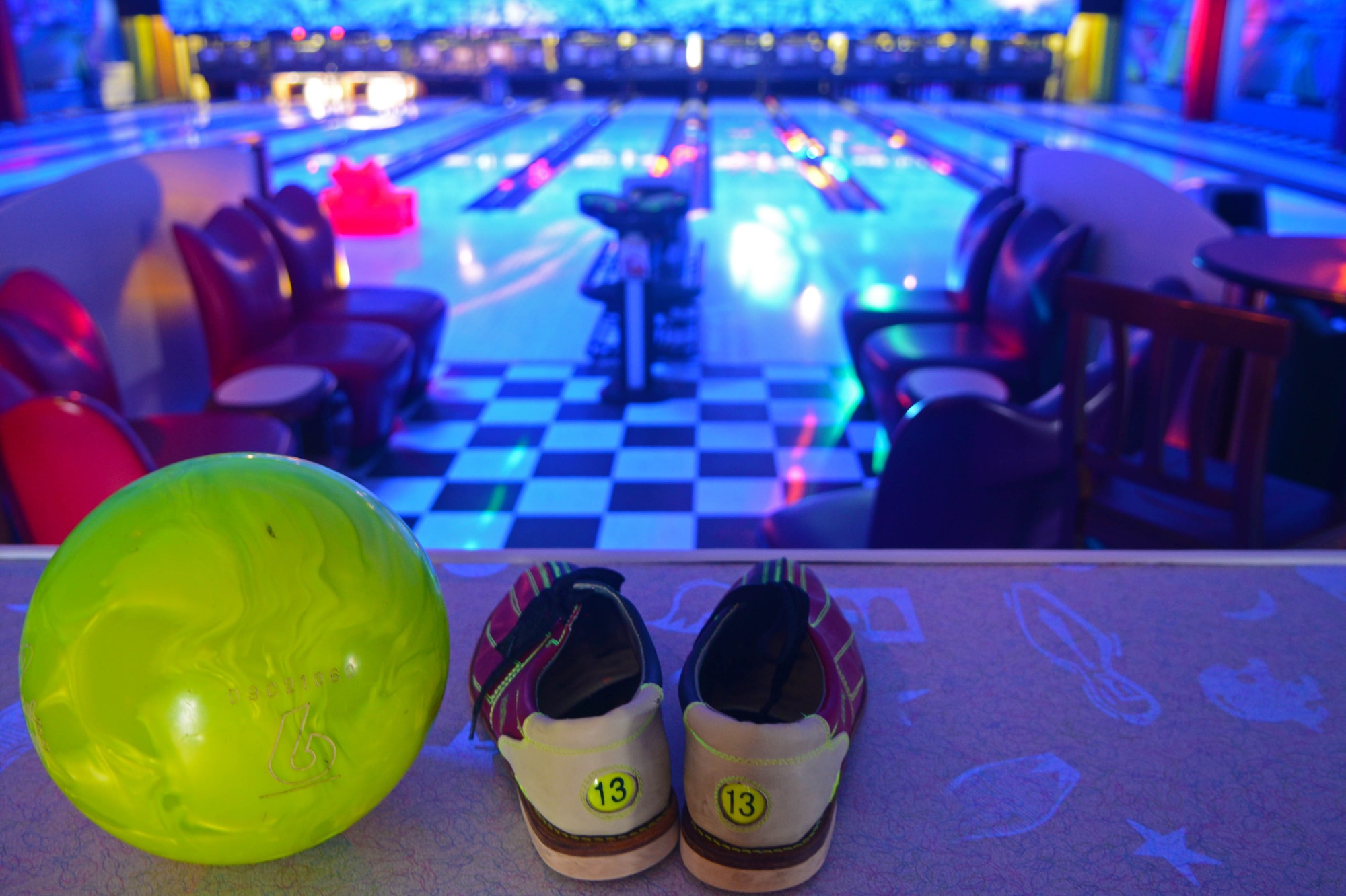 The Aviano Bowling Center recently completed a five month renovation project that improved the facilities infastructure Oct. 10 at Aviano Air Base, Italy. Improvements include electrical and flooring upgrades, new lights, and paint. (U.S. Air Force photo/Airman 1st Class Matthew Lotz)
