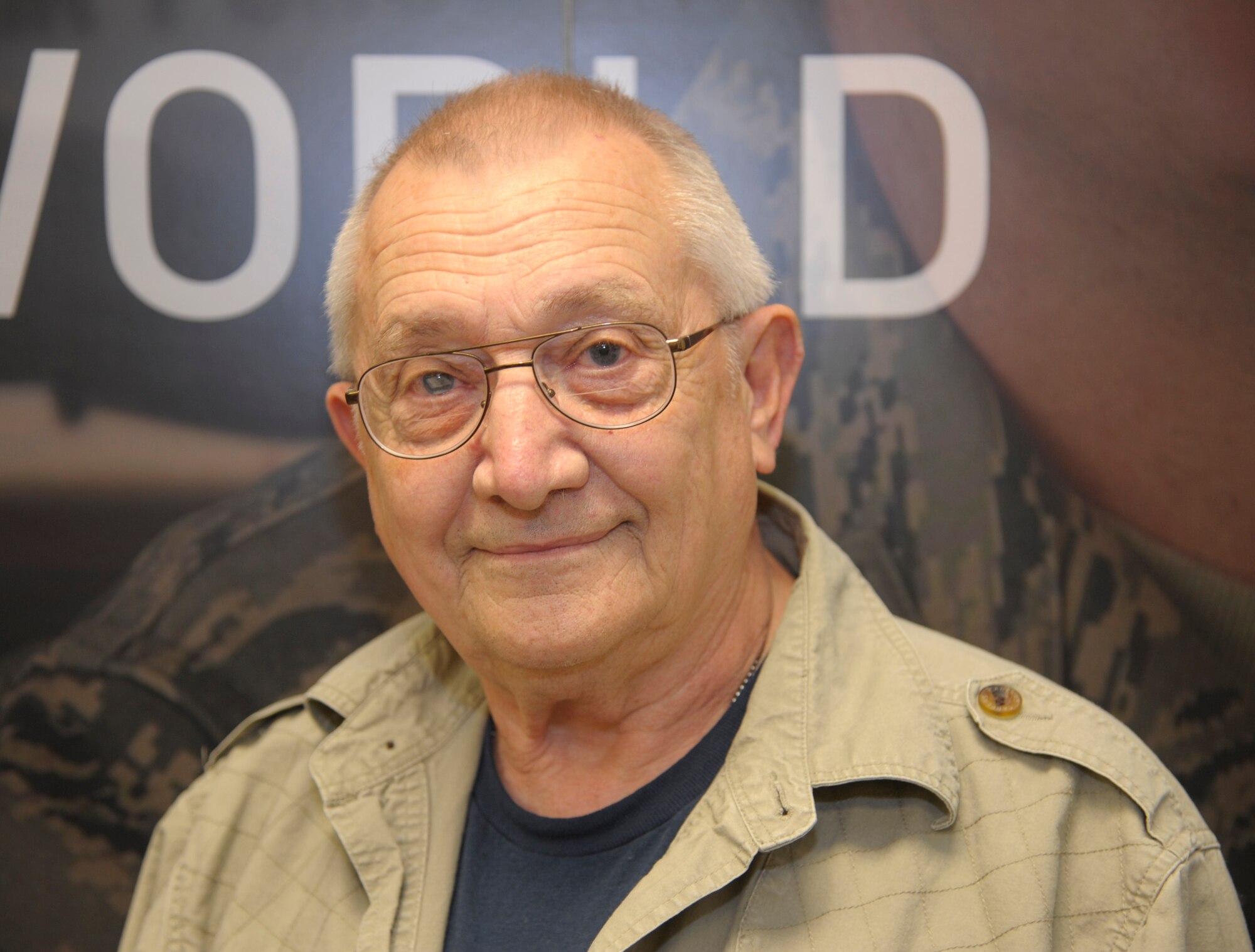 “Look at our current financial system. We need a change and people ultimately make the decision with voting,” said Gerald Cook, retired Air Force master sergeant. (U.S. Air Force photo/Senior Airman Cody H. Ramirez)