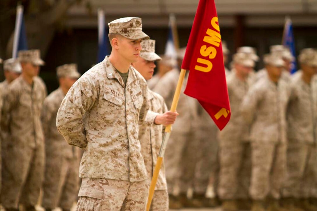 Fox Company Deactivation Ceremony. Marine Corps Base Camp Pendleton California.
Marines and Sailors participate in Fox Companies Deactivation Ceremony on 27 September 2012.
