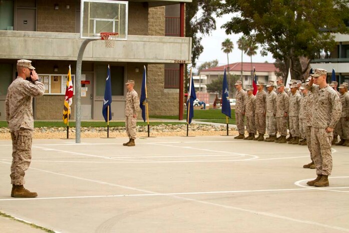 Fox Company Deactivation Ceremony. Marine Corps Base Camp Pendleton California.
Marines and Sailors participate in Fox Companies Deactivation Ceremony on 27 September 2012.
