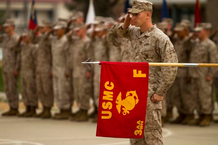 Fox Company Deactivation Ceremony. Marine Corps Base Camp Pendleton California.
Marines and Sailors participate in Fox Companies Deactivation Ceremony on 27 September 2012.
