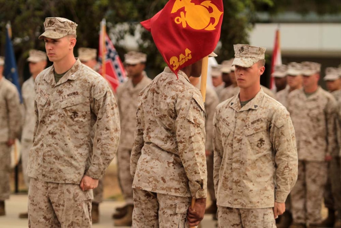 Fox Company Deactivation Ceremony. Marine Corps Base Camp Pendleton California.
Marines and Sailors participate in Fox Companies Deactivation Ceremony on 27 September 2012.
