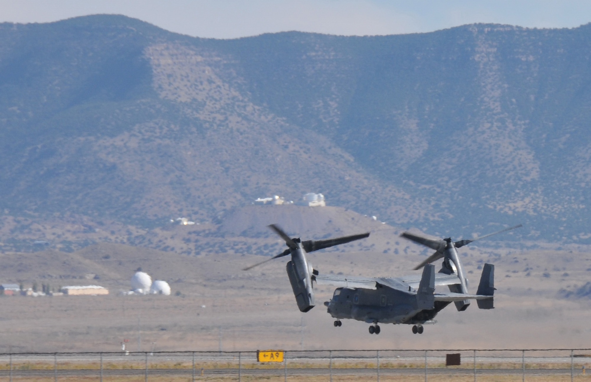 KIRTLAND AFB, N.M. -- A CV-22 Osprey assigned to the 71st Special Operations Squadron here became the first Air Force CV-22 to surpass 2,000 flying hours Oct. 15. (Photo by Ken Moore)