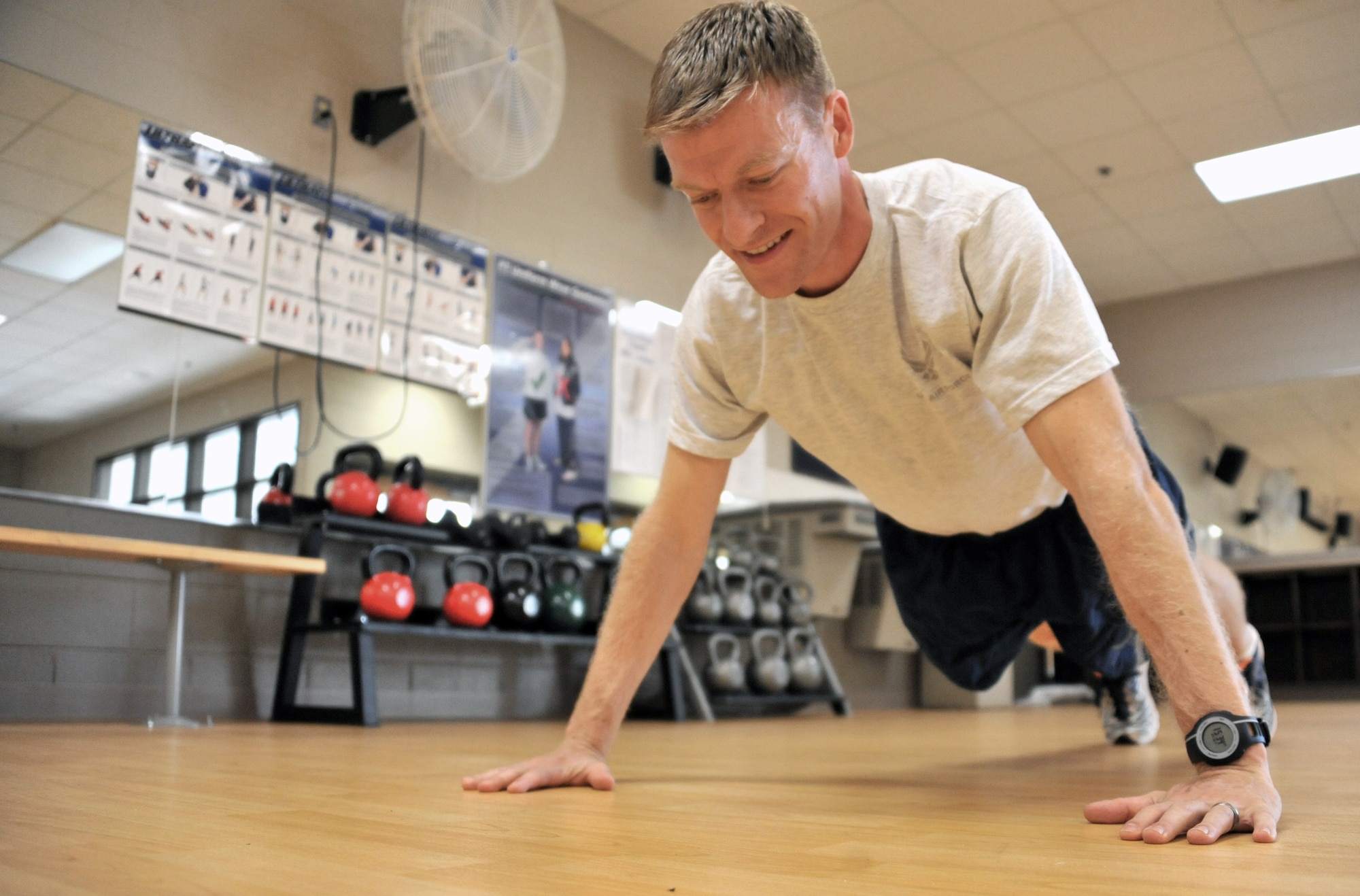 Maxwell Air Base recognizes Airmen who earn a perfect score of 100 on their annual physical fitness assessment. These Airmen have improved their score from their last physical training test in order to get into Maxwell's Club 100, or have had a score of 100 previously. (Air Force photo by Senior Airman Christopher Stoltz)