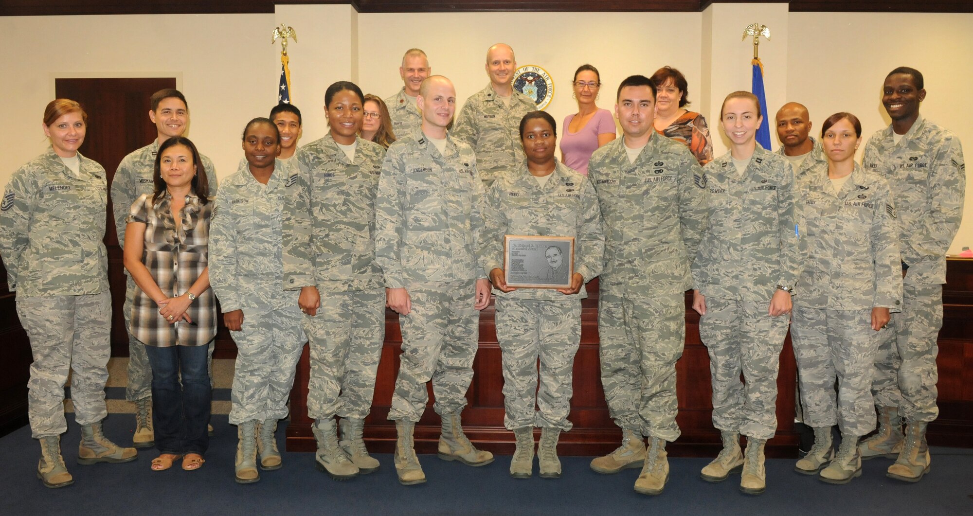 The 31st Fighter Wing Legal Office recently received the Dr. Richard S. Schubert Award for 2011 for their accomplishments in the field of host-nation relations. The Schubert award, presented annually to a U.S. Air Forces in Europe wing-level legal office, is awarded for the most significant contributions to improving relationships with their host nation.  The award is named in honor of Schubert who worked 40 years as a civilian attorney in the area of international law for USAFE headquarters at Ramstein Air Base, Germany.
