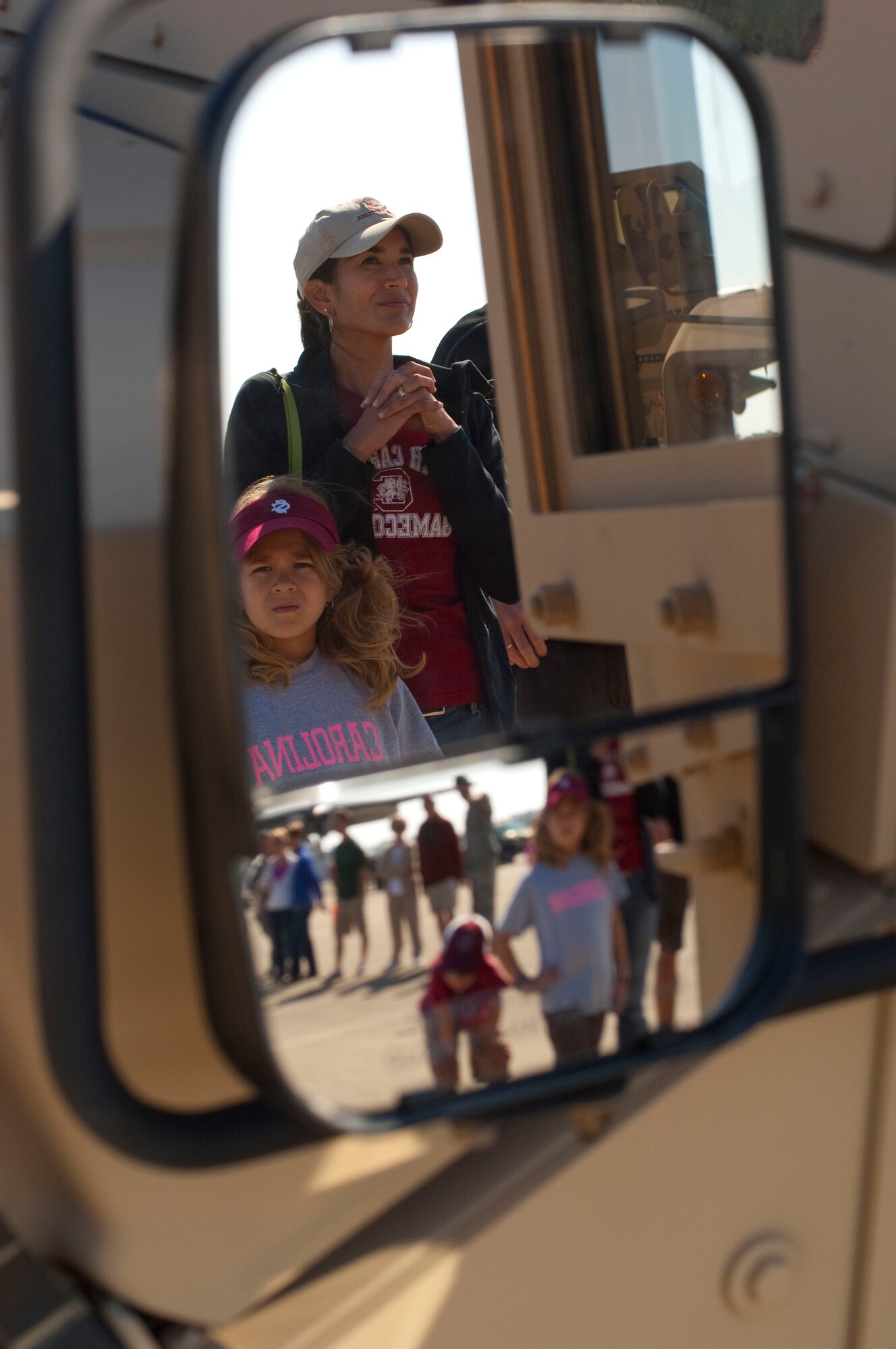 Families check out a Special Operations HUMVEE display during Hurlburt Fieldís Open House at the flightline at Hurlburt Field, Fla., Oct. 27, 2012. The Open House gave the public an inside look at Hurlburt Fieldís many missions and allowed Team Hurlburt to show appreciation to the local community for their continued support to the base. (U.S. Air Force photo/Tech. Sgt. Vanessa Valentine)(Released)