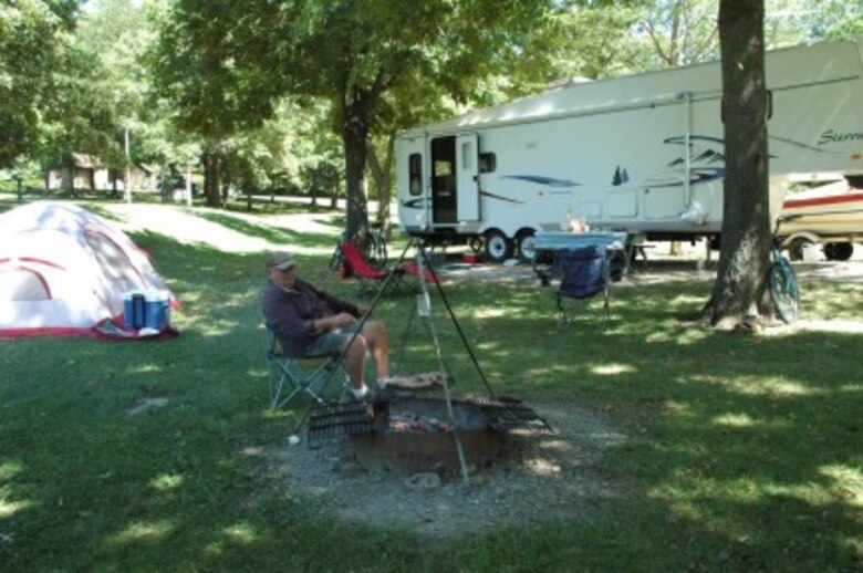 Camper in Wallashuck Campground