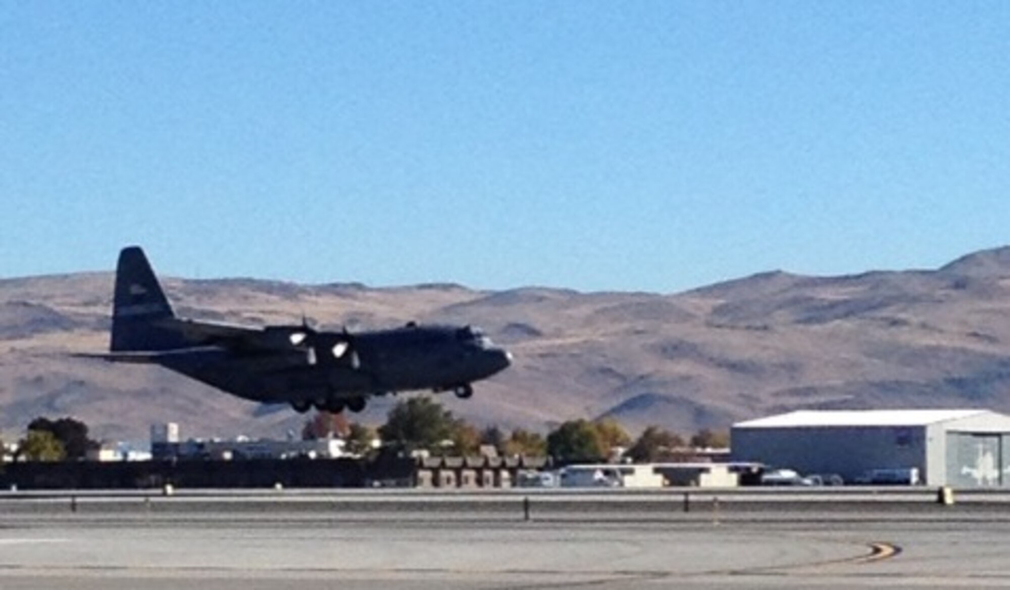 A152nd Airlift Wing C-130 departs Reno, NV enroute to Charlotte, N.C. to assist with Hurricane Sandy relief efforts.