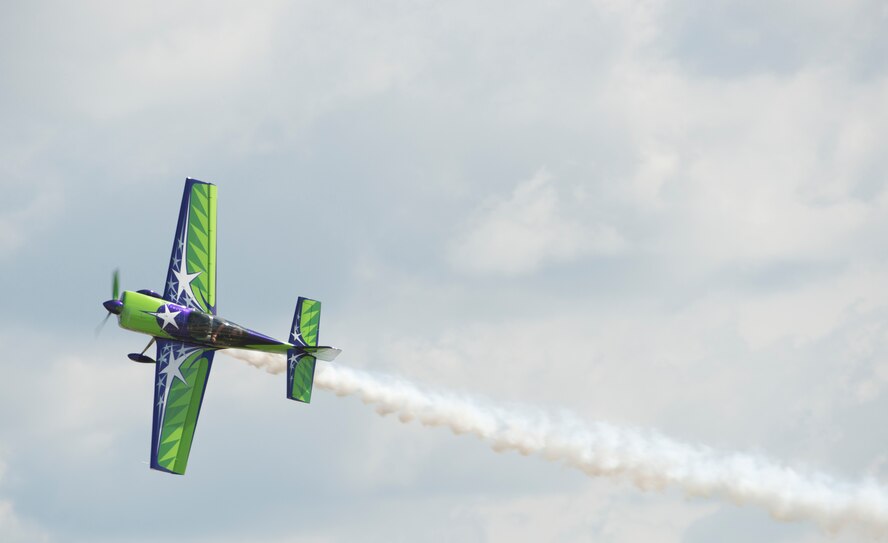 Gary Ward and his MX2 perform during the Moody Air Force Base, Ga., Legacy of Liberty Open House air show Oct. 27, 2012. Moody hosts its air show every two years to show thanks to the local community for the support it gives. (U.S. Air Force photo by Senior Airman Douglas Ellis/Released)
