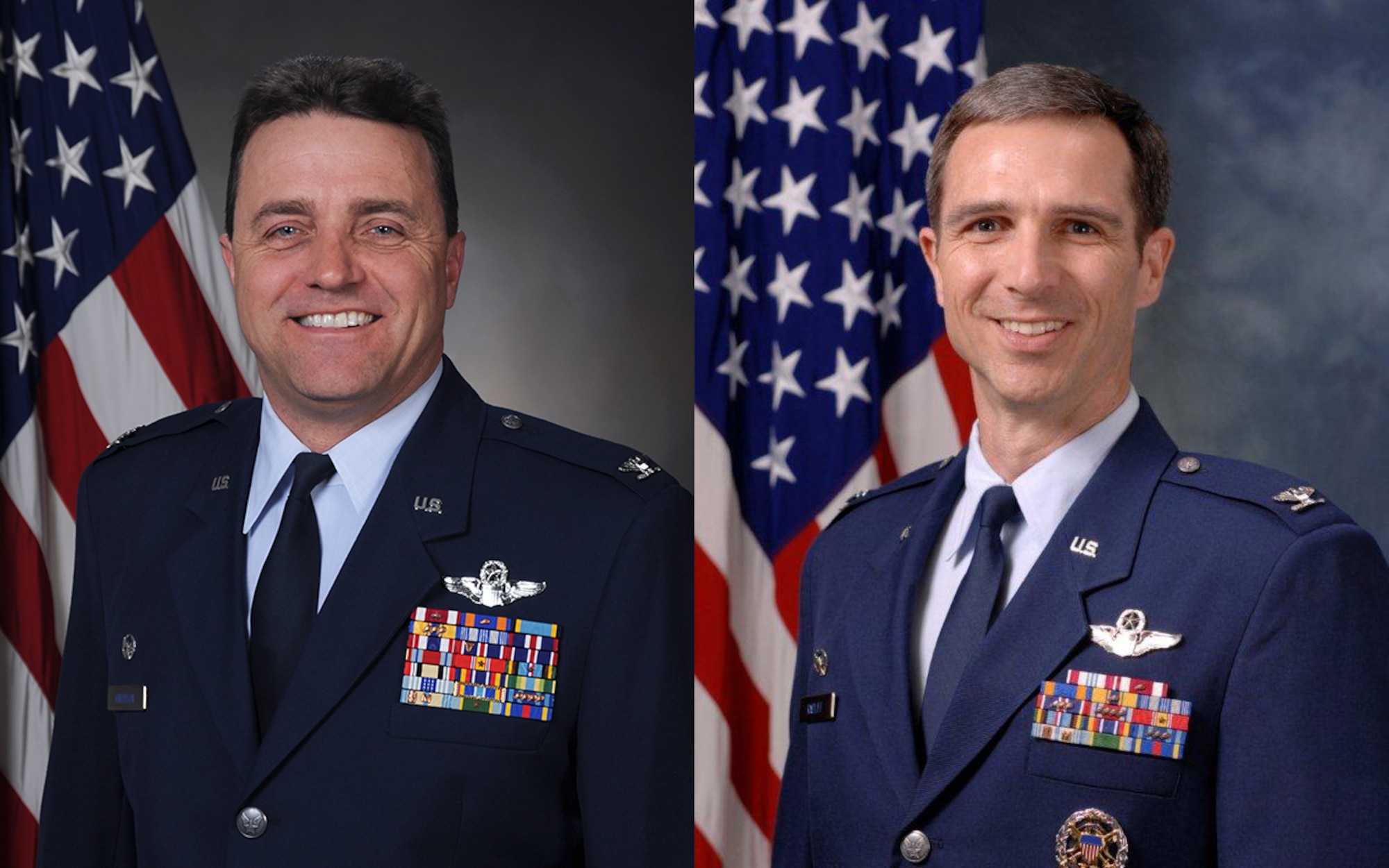 Col. Keith Knudson (left), 419th Fighter Wing commander, will relinquish command to Col. Bryan Radliff during a change of command ceremony at Hill Air Force Base, Utah, Nov. 4.