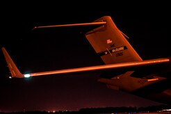 C-17 Globemaster IIIs from Joint Base McGuire-Dix-Lakehurst, N.J., and Dover Air Force Base, Del., landed at Joint Base Charleston, S.C., over the weekend because of the intensity of Hurricane Sandy affecting the Northeast. (U.S. Air Force photo/Senior Airman Dennis Sloan)